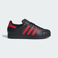 Adidas Originals Superstar II En Noir Et Rouge Toutes Tailles Stock Limité