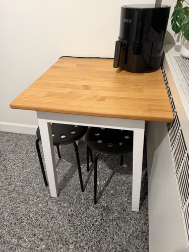 Ikea wood white small side - white,