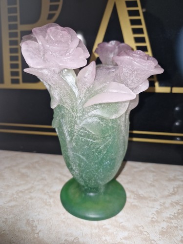 Vase bouquet roses pâte de - de,