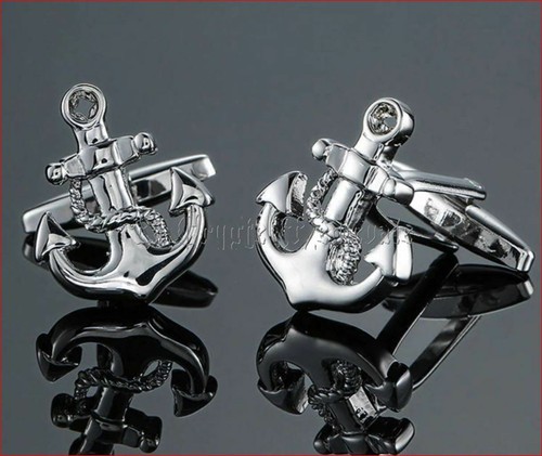 Boutons manchettes ancre - boutons,