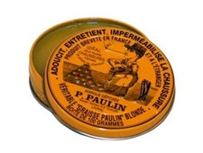 GRAISSE A CHAUSSURES Véritable PAULIN blonde 100ML ADOUCIT ENTRETIEN SOUPLE