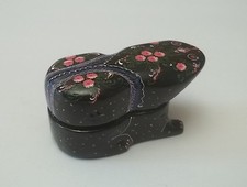 magnifique grenouille, boite en laque,artisanal décoration,collection   *21-S12