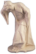 Blanc De Chine Nymphenburg Porcelaine Saluant Moine Figurine Porzellan Figur