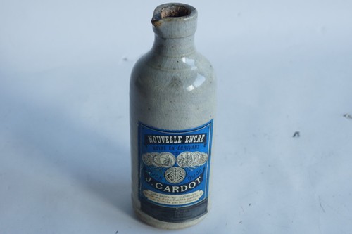 Bouteille encre grès j - bouteille,