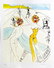 Salvador Dali Lithographie COA