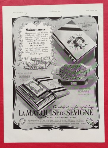Publicité presse chocolat - de,