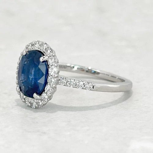 Bague saphir bleu 77ct - en,