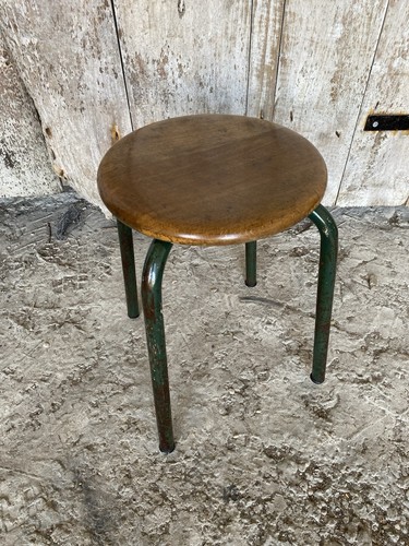 Tabouret industriel ancien - tabouret,