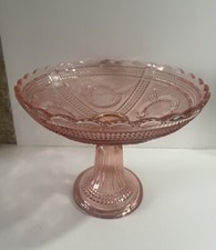 Coupe sur pied en verre Rose