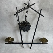 Lustre rustique ancien fer forgé