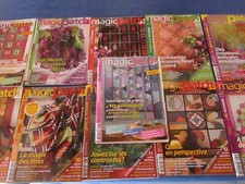 lot de11 revues magic patch ( n70- n80) le patchwork complet avec cahier central
