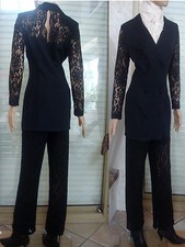 VESTE BLASER LONGUE DENTELLE