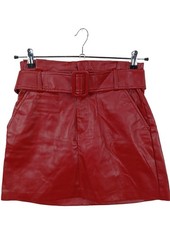 ZARA Jupe en cuir synthétique
