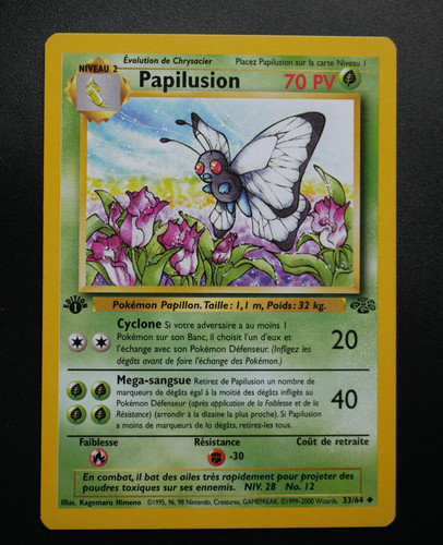 Carte pokémon papilusion - carte,