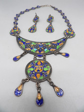 PARURE ANCIENNE EN EMAIL SUR