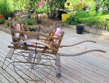 RARE ANCIENNE POUSSETTE A BRAS