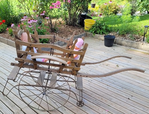 Rare ancienne poussette bras - ancienne,