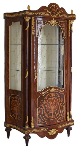 Baroque vitrine bois - baroque, massif