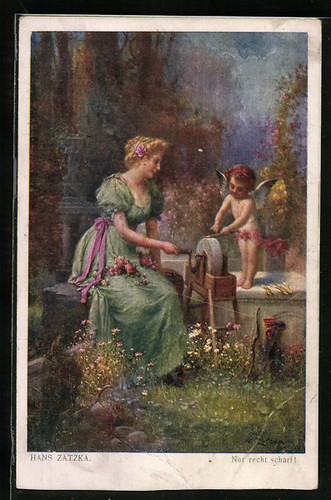 Carte postale artiste - carte, d'artiste