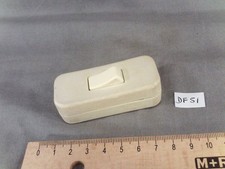 Ancien interrupteur blanc pour fil souple, à bascule (DFF51)