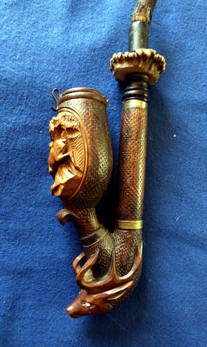 Ancienne pipe chasseur - ancienne, de