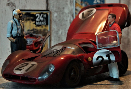 Race finished car ferrari 330 - race,