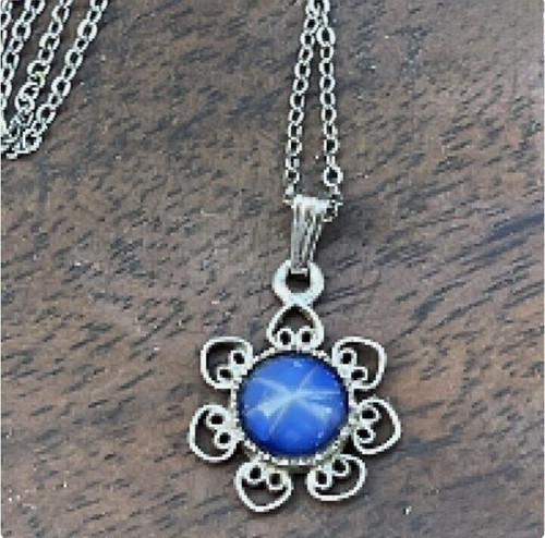 Pendentif étoile bleue