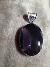 Magnifique Pendant Argent 925 Et Améthyste