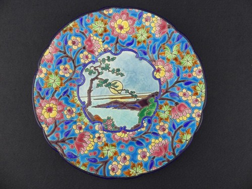 Assiette décorative émaux - assiette, en