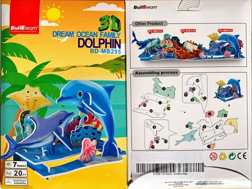 Superbe puzzle dauphins - superbe, 3d