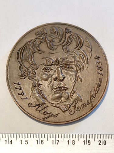 Medaille aloys senefelder - medaille,