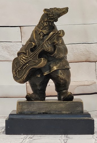 Sculpture ours musicien - ours,