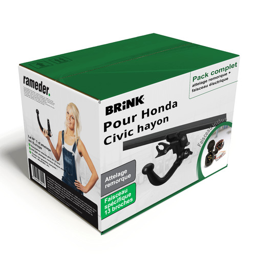 Pack attelage brink pour honda - attelage,