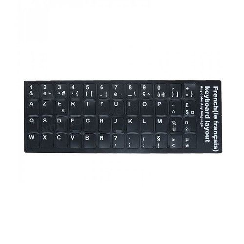 Autocollant clavier azerty - autocollant,