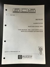manuel d’atelier 1098-F-02/97 Peugeot 605 injection EPIC moteur P8C