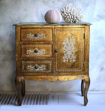 Florentine Cabinet Gilt Wood
