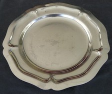 Plat de service inox – 28 cm – style bistrot – Ref 3955