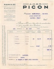 1935 AMER PICON A BORDEAUX - M. MARTY HERAIL A CASTRES