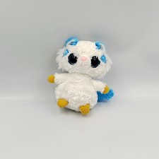 Doudou peluche tigre blanc bleu YOOHOO - 22252
