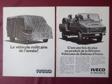 12/1984 PUB FIAT MAGIRUS UNIC IVECO VEHICULE MILITAIRE 40-10 WM FRENCH AD