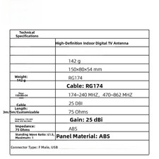 25 DBI 4K Digital TV Antenna