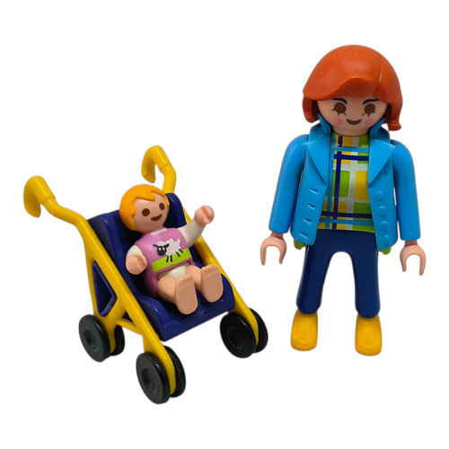 Sympa maman avec poussette - ,