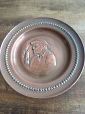 Assiette décorative en cuivre