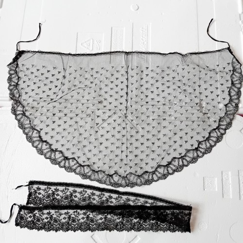 Dentelle tulle noir 1 - dentelle,