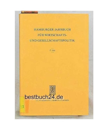 Hamburger jahrbuch für - hamburger,