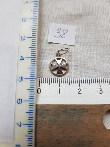 Croix malte pendentif en - de,