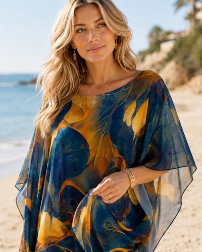 Tunique robe plage voile - /,