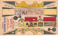 Publicité - n°91276 - Mon Village - Margarine Ruban Bleu