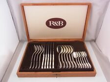 Robbe&berking Couverts 150 Argenté 4xGabel 5x Couteaux 6x Cuillère à Soupe 6x