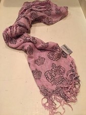 Gorgeous Disneyland Resort Girls Ladies Princess Crown Scarf Juicy Couture Type